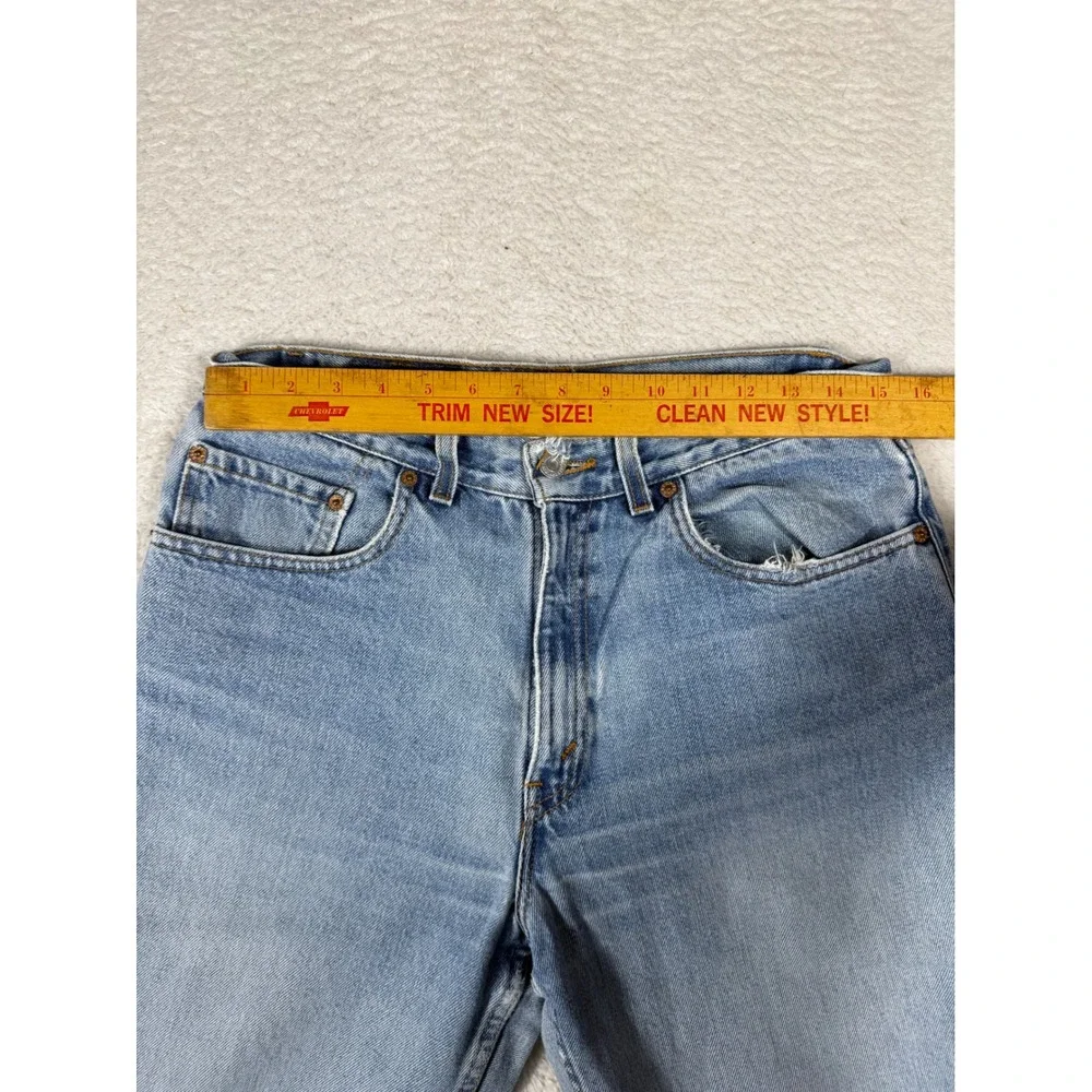 Levi's 550 Relaxed Fit Jeans Mens 33x32 Light Wash Good Vintage Made in USA 90s